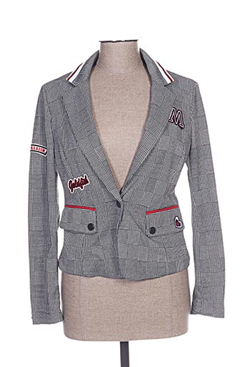 leslie vestes femme de couleur gris