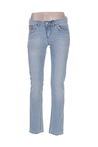 la martina jeans femme de couleur bleu