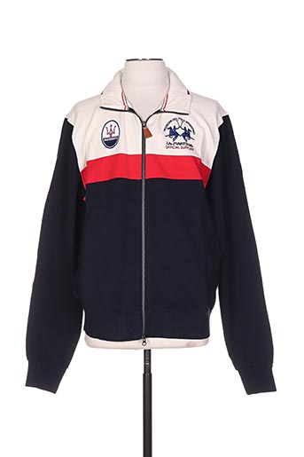 la martina vestes homme de couleur bleu