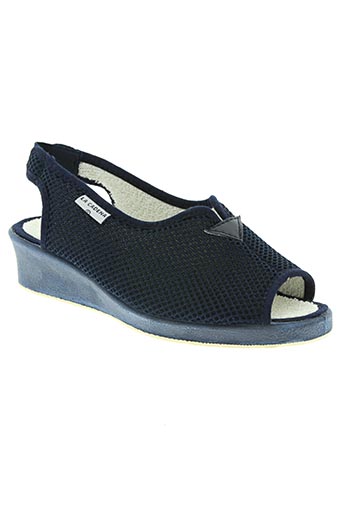 la cadena chaussures femme de couleur bleu