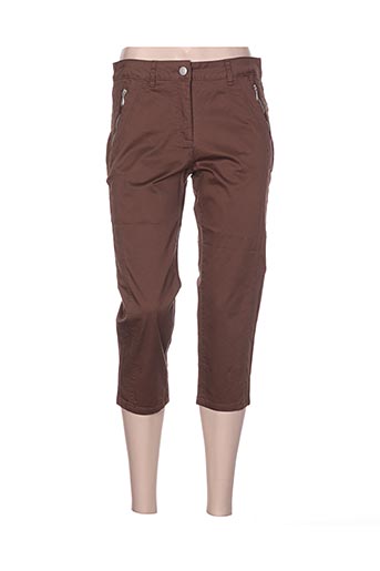 brandtex pantacourts femme de couleur marron