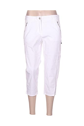 brandtex pantacourts femme de couleur blanc