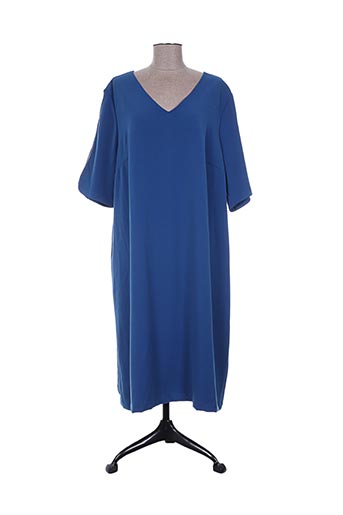 felino robes femme de couleur bleu
