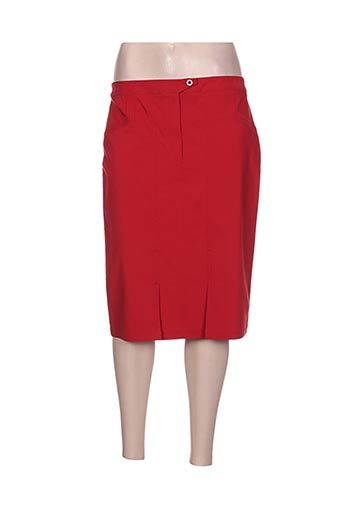 telmail jupes femme de couleur rouge
