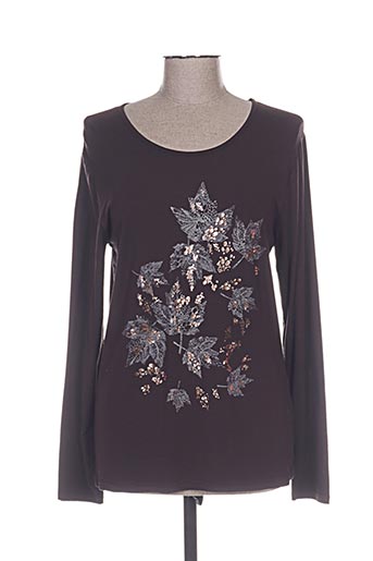 jean delfin t-shirts femme de couleur marron