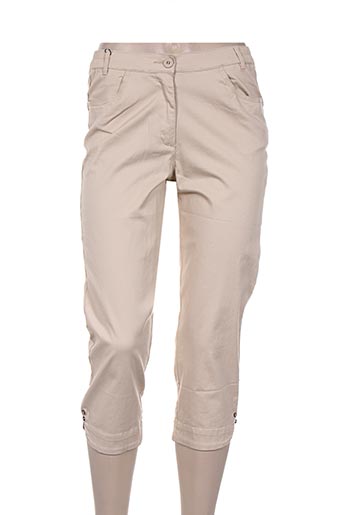 thalassa pantacourts femme de couleur beige