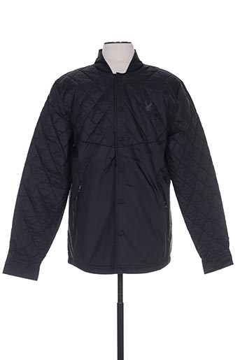 spyder manteaux homme de couleur noir