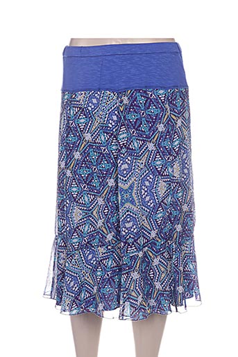 pauporté jupes femme de couleur bleu
