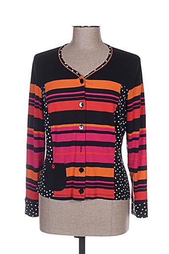 pauporté gilets femme de couleur noir