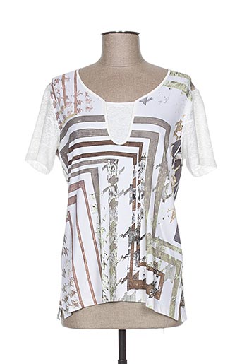 jean gabriel t-shirts femme de couleur blanc