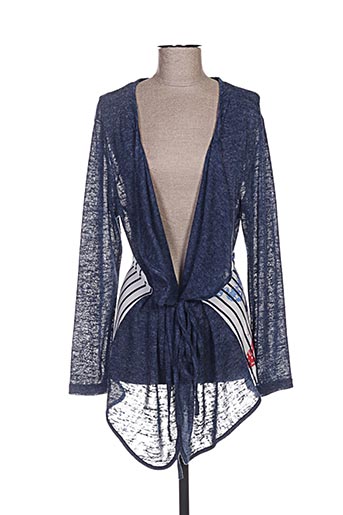 meri EFFI_CHAR_1 esca gilets femme de couleur bleu