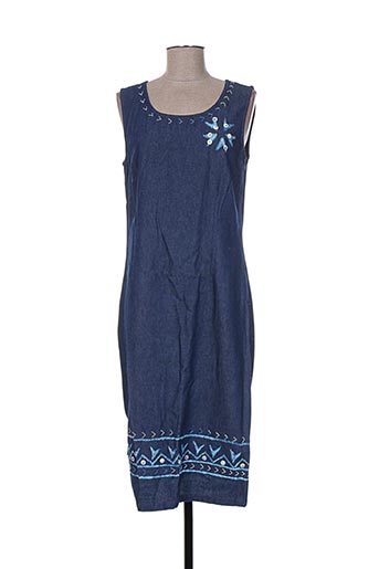 jac jac robes femme de couleur bleu