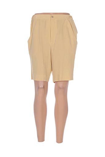 philippe adec shorts / bermudas femme de couleur jaune