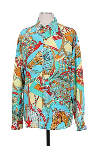 verte vallee chemises homme de couleur bleu