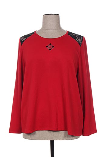 jean delfin t-shirts femme de couleur rouge