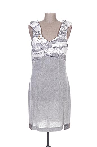 elisa cavaletti robes femme de couleur gris