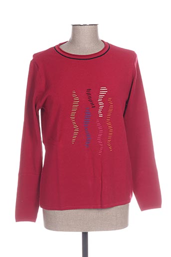 telmail pulls femme de couleur rouge