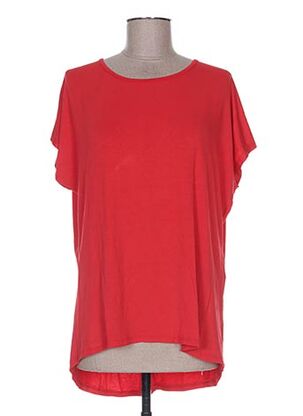 T-shirt manches courtes rouge FASHION pour femme