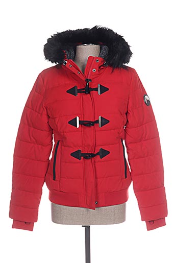 superdry vestes femme de couleur rouge