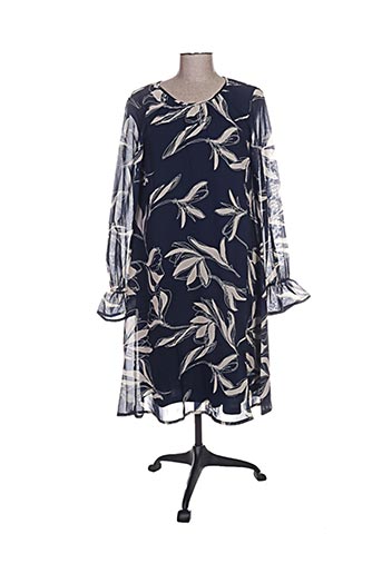 ichi robes femme de couleur bleu