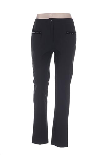 telmail pantalons femme de couleur noir