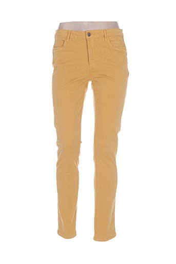 c'est beau la vie pantalons femme de couleur jaune