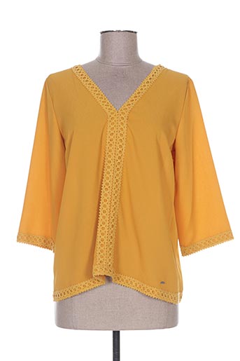 ego chemises femme de couleur jaune