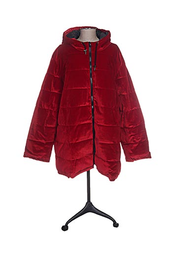 mat. manteaux femme de couleur rouge