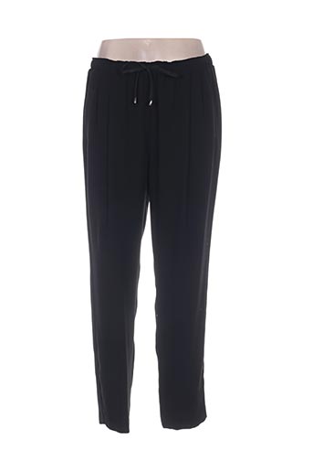 lauren vidal pantalons femme de couleur noir
