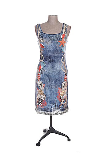 ananke robes femme de couleur bleu