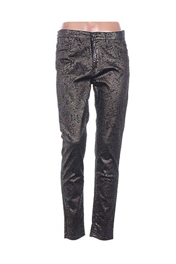 desgaste pantalons femme de couleur noir