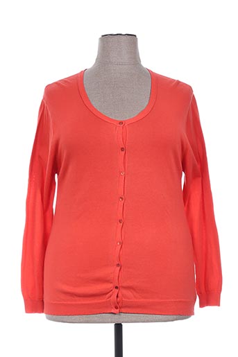 pause cafe gilets femme de couleur orange