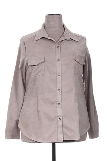 halogene chemises femme de couleur beige