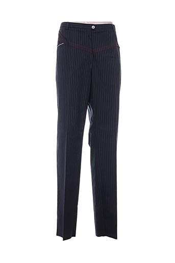 christian marry pantalons femme de couleur bleu