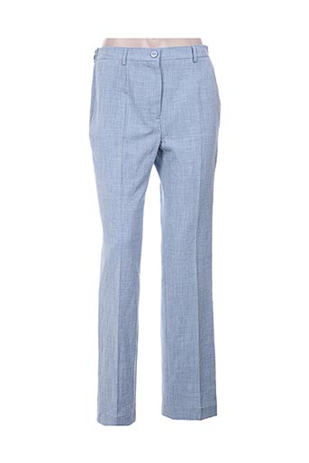 brandtex pantalons femme de couleur bleu