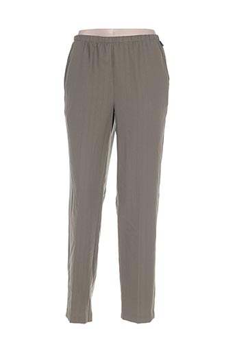 brandtex pantalons femme de couleur vert