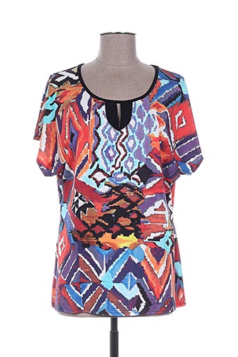 telmail t-shirts femme de couleur bleu