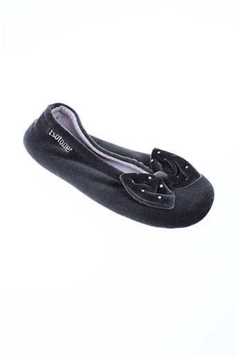isotoner chaussures femme de couleur noir