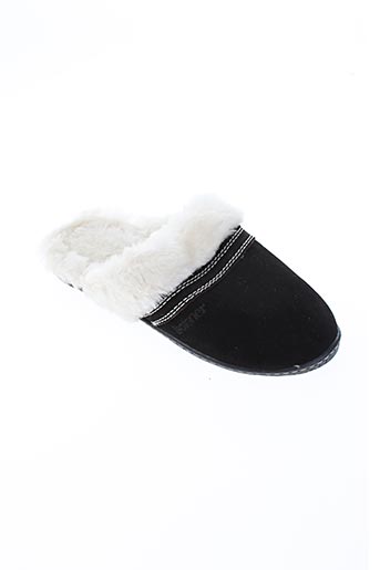 isotoner chaussures femme de couleur noir