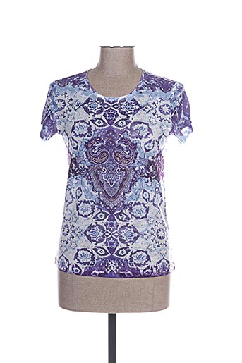 felino t-shirts femme de couleur bleu