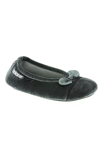 isotoner chaussures fille de couleur gris