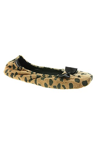 isotoner chaussures femme de couleur marron