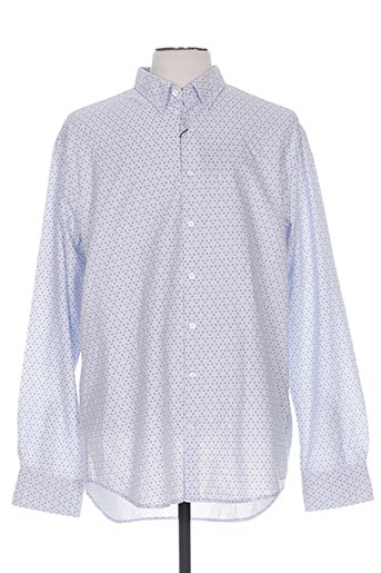 gant chemises homme de couleur bleu