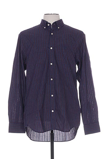 gant chemises homme de couleur bleu