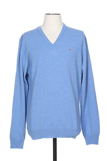 gant pulls homme de couleur bleu