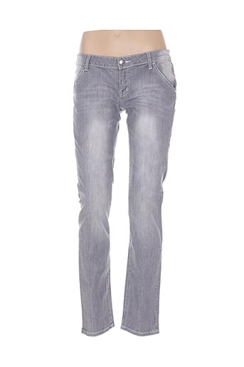 alicia jeans jeans femme de couleur gris