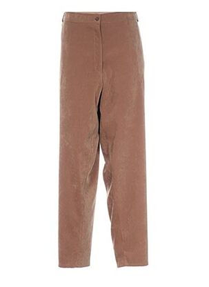 Pantalon casual marron BOULEVARD BY RONDISSIMO pour femme