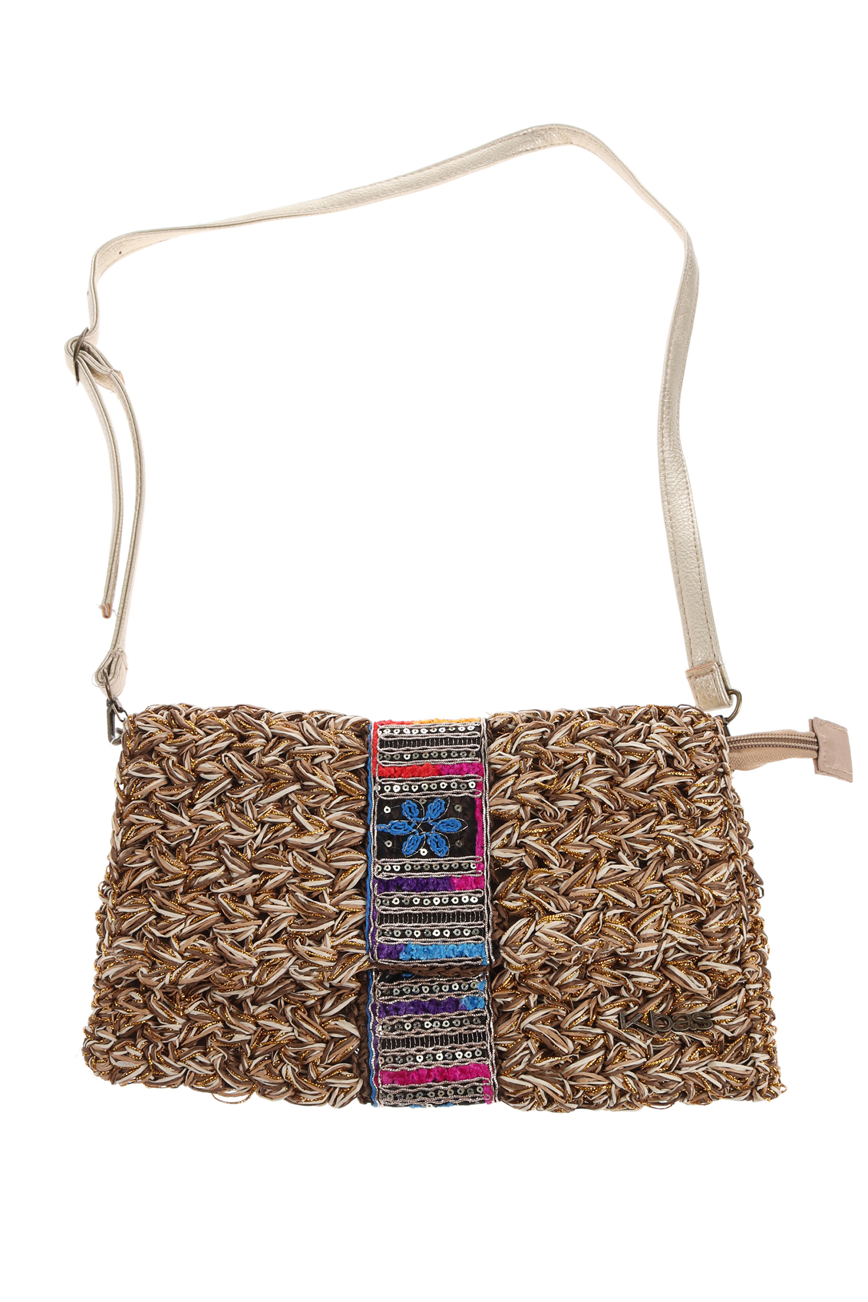 Kbas Pochette Femme De Couleur Marron En Soldes Pas Cher 1274647 Marron Modz