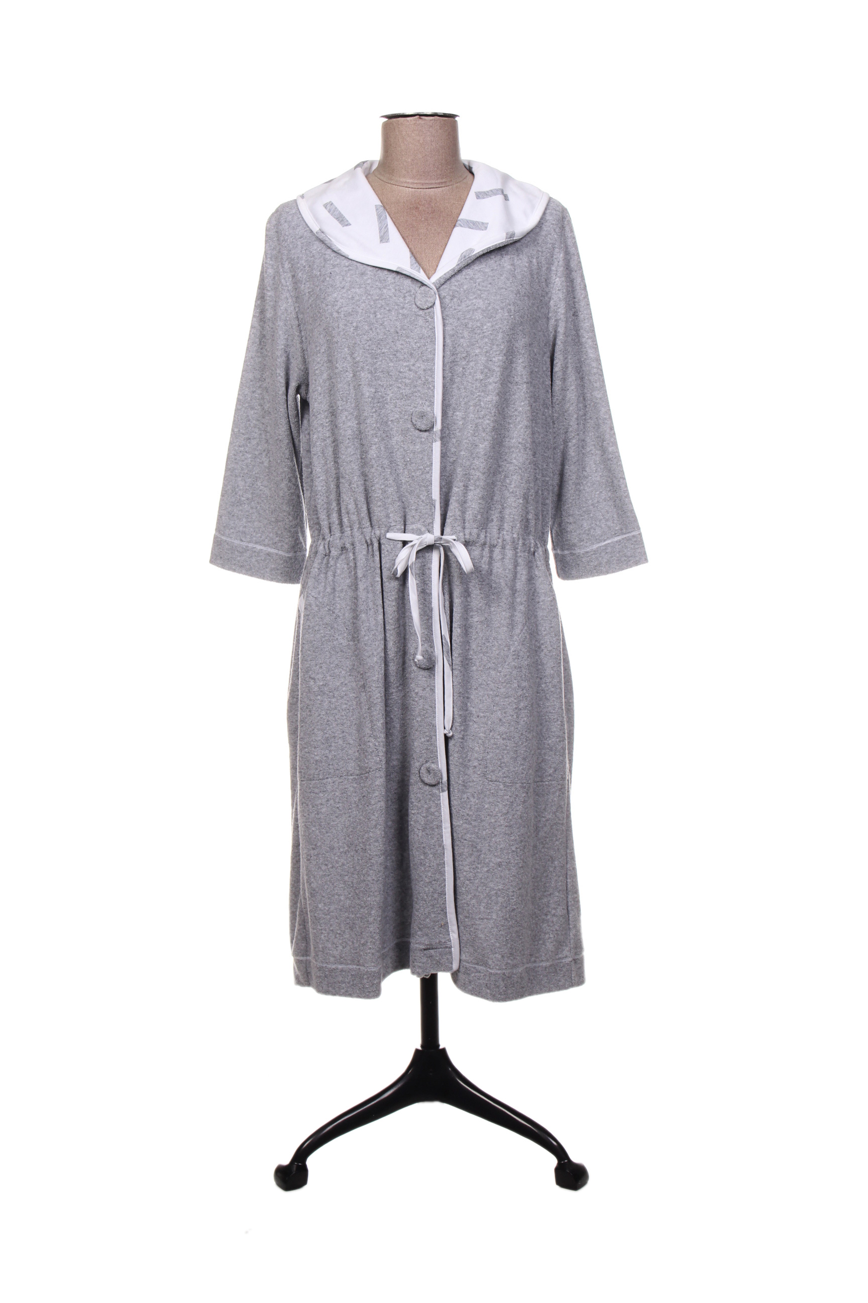 Regence Robes De Chambre Peignoirs Femme De Couleur Gris En Soldes Pas