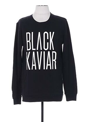 Sweat-shirt noir BLACK KAVIAR pour homme